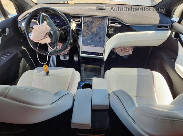 5YJXCBE29GF017175 2016 TESLA MODEL Gray Dashboard view