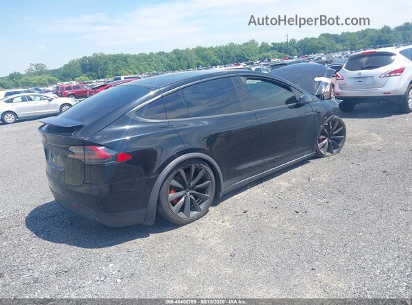 5YJXCBE47MF323353 2021 TESLA MODEL X Черный Задняя правая четверть