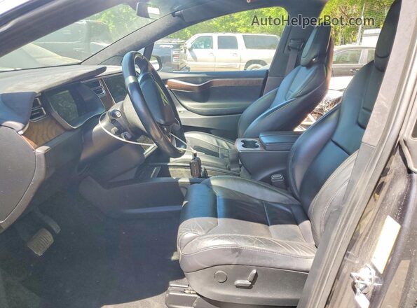 5YJXCDE23HF052212 2017 TESLA MODEL Charcoal წინა სალონის ხედი