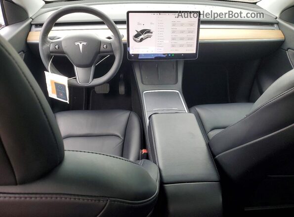 5YJYGAEE0MF232081 2021 TESLA MODEL White Առջևի վահանակի տեսք