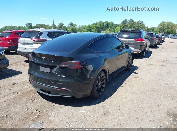 5YJYGAEE1MF143992 2021 TESLA MODEL Y Черный Задняя правая четверть