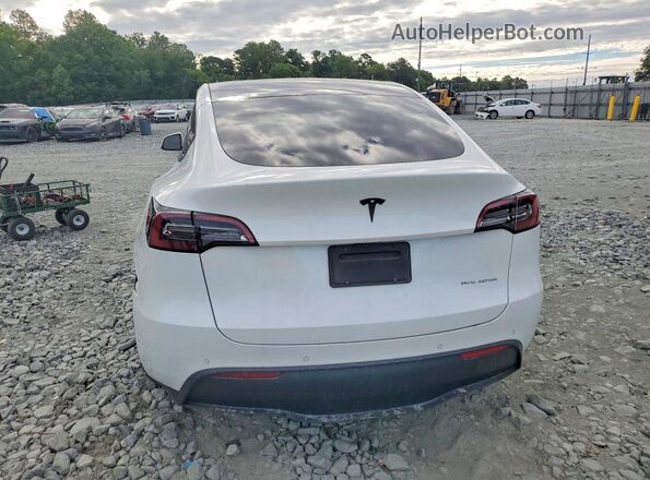5YJYGAEE1MF195414 2021 TESLA MODEL White უკანა ხედი
