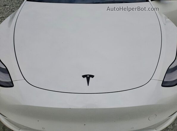 5YJYGAEE1MF195414 2021 TESLA MODEL White ძრავის განყოფილების ხედი