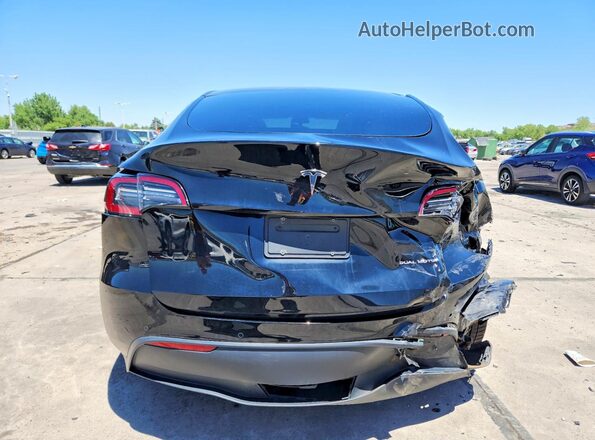 5YJYGAEE3MF152175 2021 TESLA MODEL Black Rear view