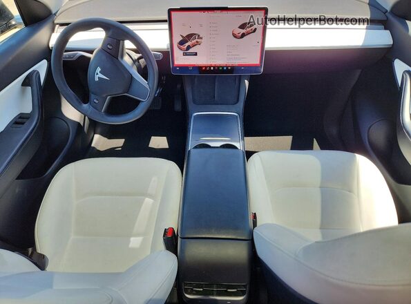 5YJYGAEE3MF152175 2021 TESLA MODEL Black Dashboard view