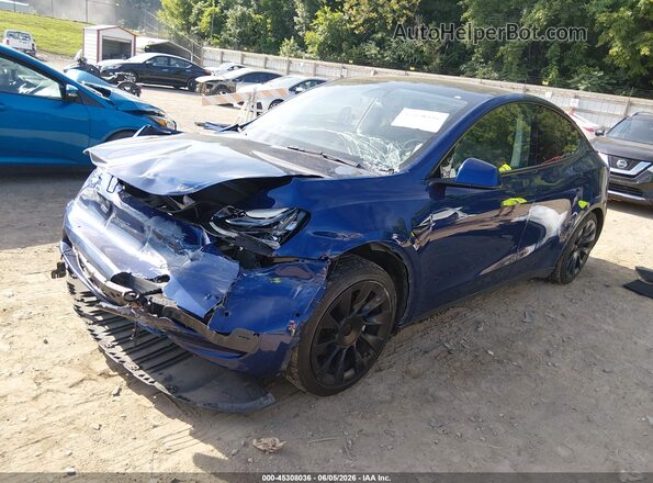 5YJYGAEE7MF112097 2021 TESLA MODEL Y Blue Przód lewy