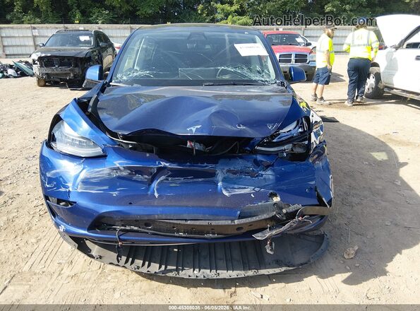 5YJYGAEE7MF112097 2021 TESLA MODEL Y Blue Widok deski rozdzielczej