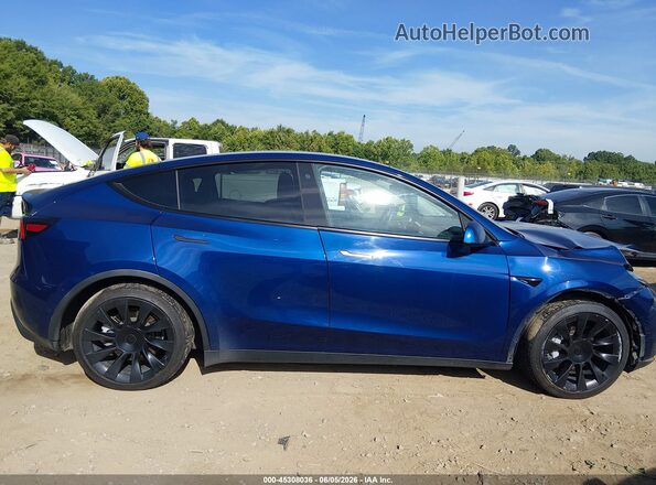 5YJYGAEE7MF112097 2021 TESLA MODEL Y Blue Widok zestawu wskaźników