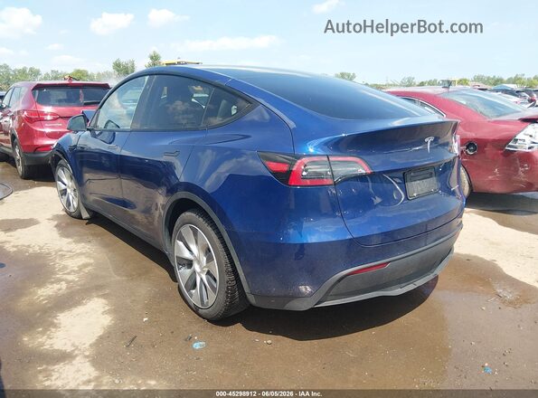 5YJYGAEE8MF278919 2021 TESLA MODEL Y Blue Rear left