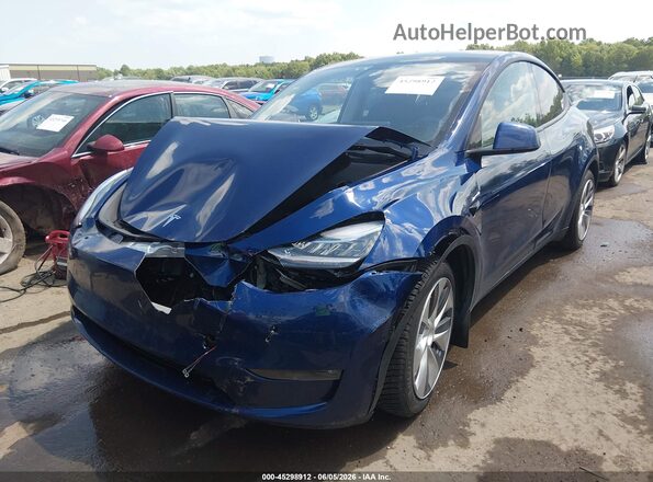 5YJYGAEE8MF278919 2021 TESLA MODEL Y Blue Front view