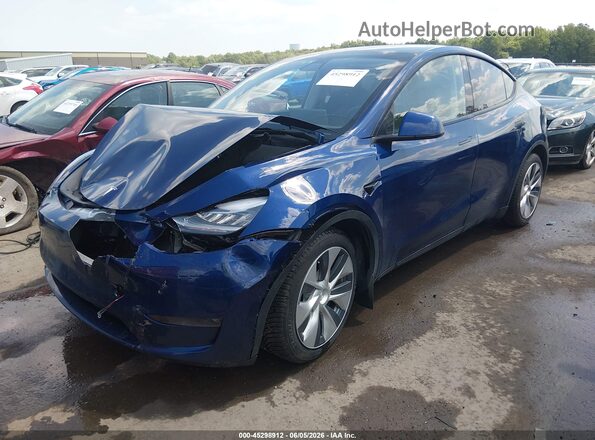 5YJYGAEE8MF278919 2021 TESLA MODEL Y Blue Front left