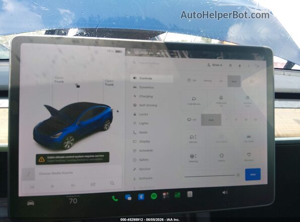 5YJYGAEE8MF278919 2021 TESLA MODEL Y Blue 
