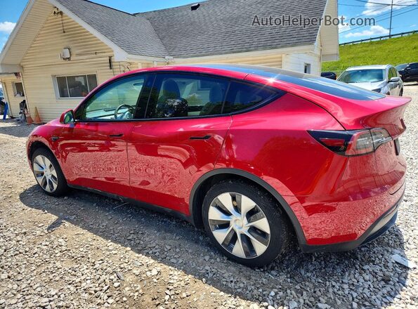 5YJYGAEEXMF144882 2021 TESLA MODEL Красный Задняя левая четверть