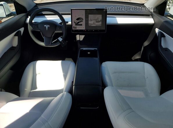 5YJYGAEEXMF298637 2021 TESLA MODEL White Widok deski rozdzielczej