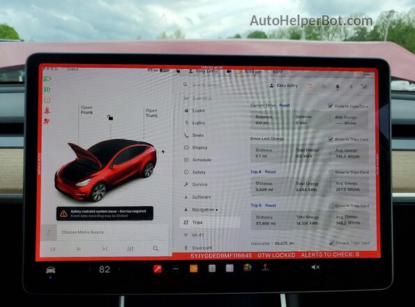 5YJYGDED9MF116645 2021 TESLA MODEL Red 