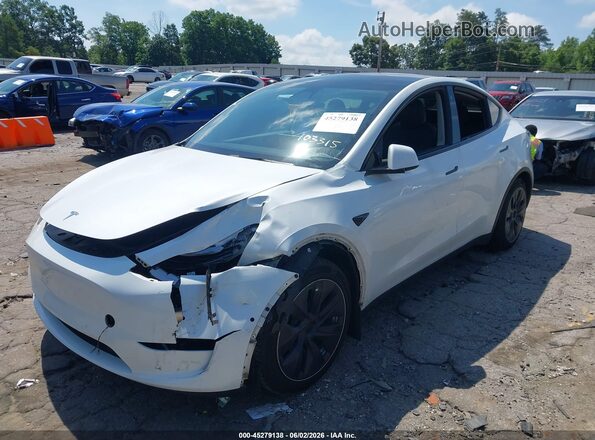 5YJYGDEDXMF103015 2021 TESLA MODEL Y White Передня ліва чверть