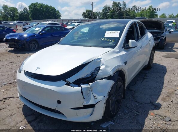 5YJYGDEDXMF103015 2021 TESLA MODEL Y White Вид спереду