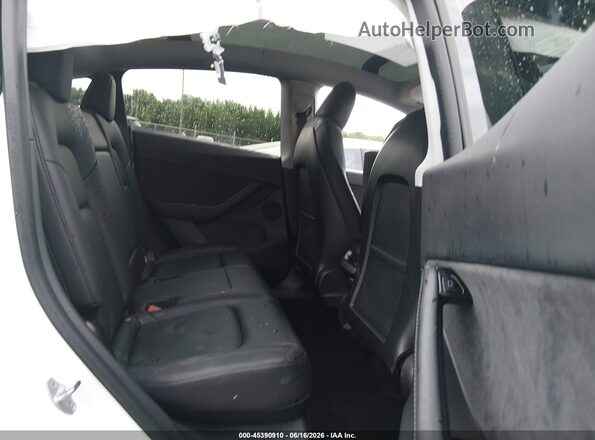 5YJYGDEE0LF037372 2020 TESLA MODEL Y White VIN sticker view