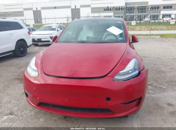 5YJYGDEE0MF183630 2021 TESLA MODEL Y Red Widok zestawu wskaźników