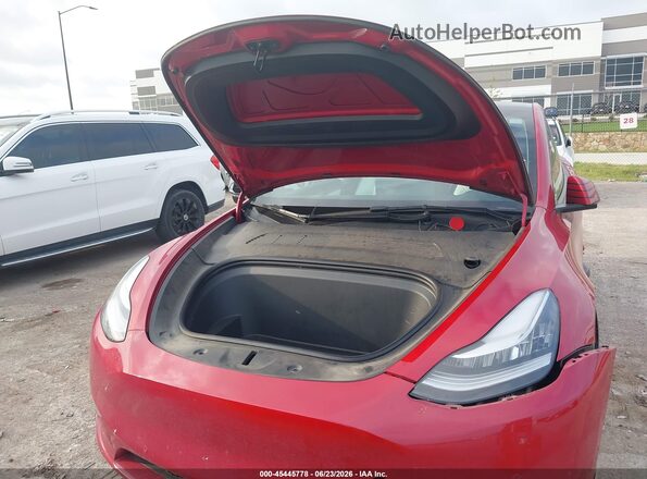 5YJYGDEE0MF183630 2021 TESLA MODEL Y Red Widok z tyłu