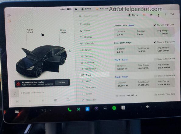 5YJYGDEE0MF209210 2021 TESLA MODEL Черный Вид панели приборов