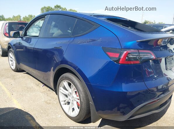5YJYGDEE0MF300669 2021 TESLA MODEL Y Blue Rear left