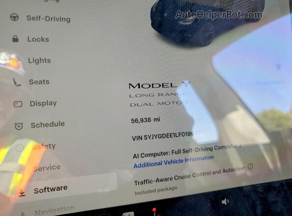 5YJYGDEE1LF019947 2020 TESLA MODEL Black 