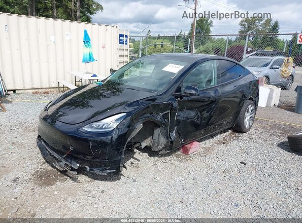 5YJYGDEE1MF105938 2021 TESLA MODEL Y Черный Передняя левая четверть