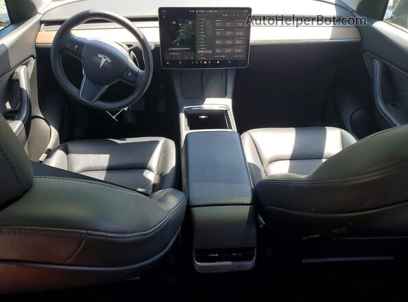 5YJYGDEE1MF140656 2021 TESLA MODEL Gray Առջևի վահանակի տեսք