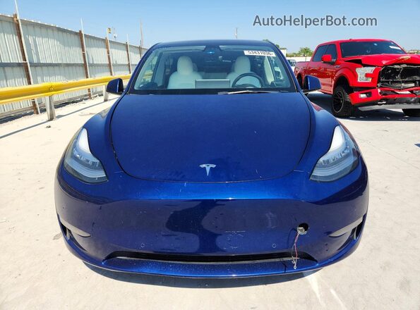5YJYGDEE1MF144125 2021 TESLA MODEL Синий Вид спереди