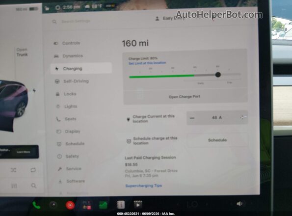 5YJYGDEE1MF209166 2021 TESLA MODEL Y Black 