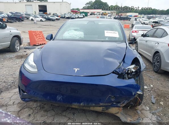 5YJYGDEE1MF209300 2021 TESLA MODEL Y Blue Vista del cuadro de instrumentos