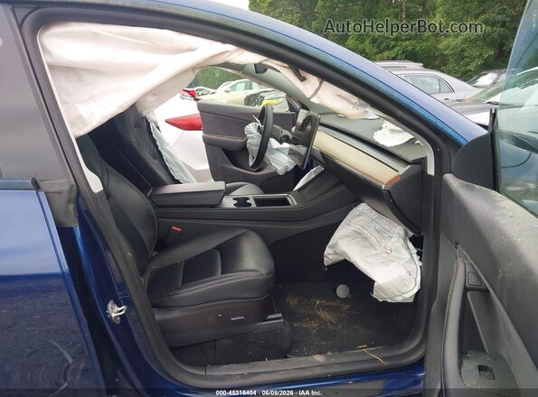 5YJYGDEE1MF209300 2021 TESLA MODEL Y Blue Vista interior delantera