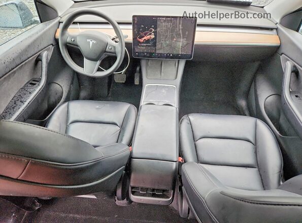 5YJYGDEE1MF248050 2021 TESLA MODEL Gray Առջևի վահանակի տեսք