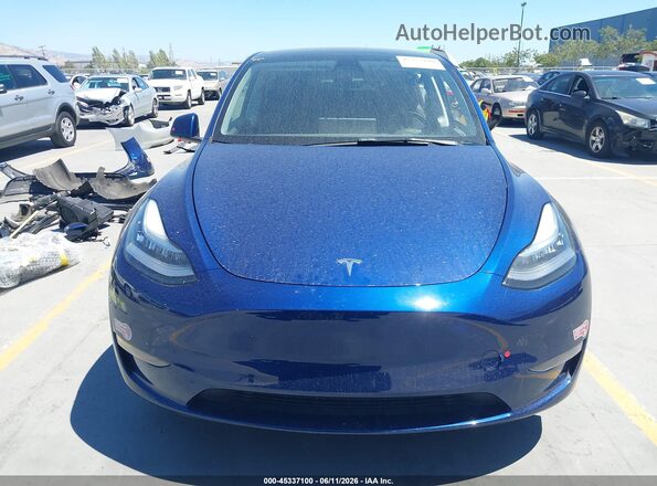5YJYGDEE1MF294624 2021 TESLA MODEL Y Синий Вид задней части салона
