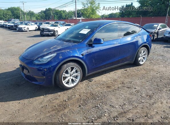 5YJYGDEE2MF196282 2021 TESLA MODEL Y Dark Blue Передня ліва чверть