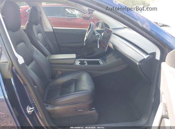 5YJYGDEE2MF196282 2021 TESLA MODEL Y Dark Blue Вид салону спереду