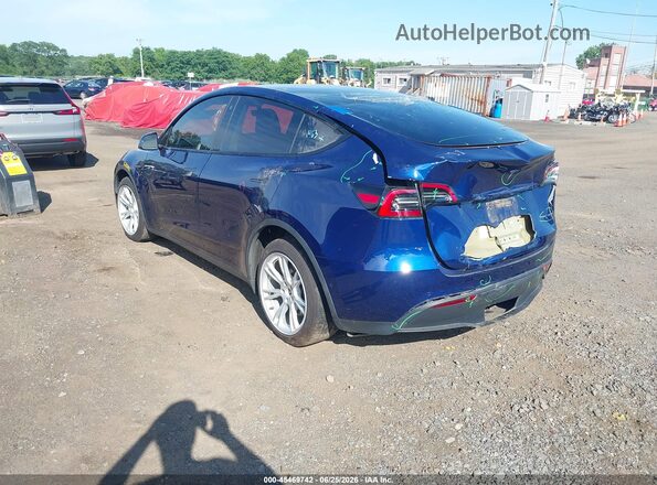 5YJYGDEE2MF196282 2021 TESLA MODEL Y Dark Blue Задня ліва чверть