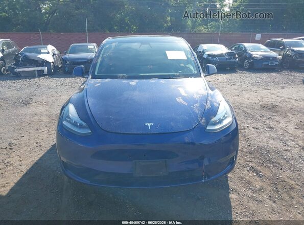 5YJYGDEE2MF196282 2021 TESLA MODEL Y Dark Blue Вид щитка приладів