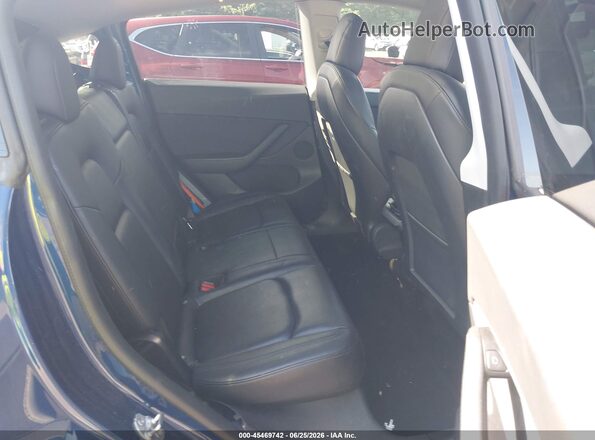 5YJYGDEE2MF196282 2021 TESLA MODEL Y Dark Blue Вид наклейки з VIN-кодом