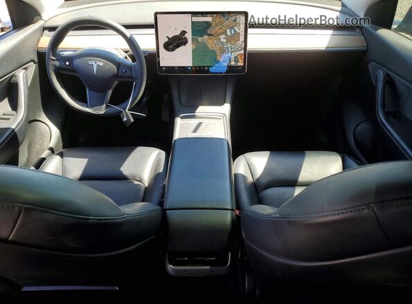 5YJYGDEE2MF241334 2021 TESLA MODEL Black Առջևի վահանակի տեսք
