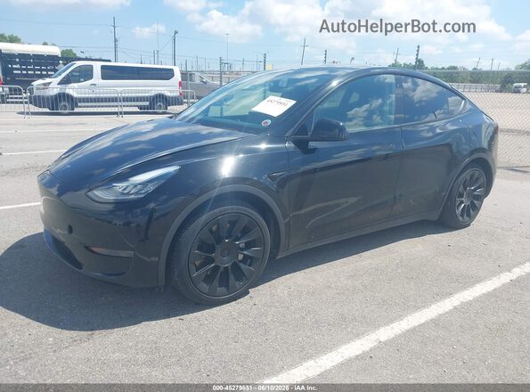 5YJYGDEE3LF029265 2020 TESLA MODEL Y Black Առջևի ձախ երեք քառորդ տեսարան