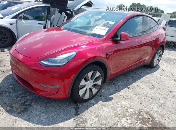 5YJYGDEE3LF031727 2020 TESLA MODEL Y Красный Передняя левая четверть