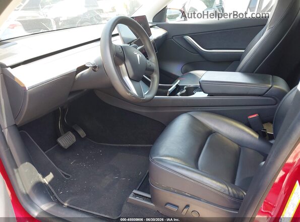 5YJYGDEE3LF031727 2020 TESLA MODEL Y Красный Вид салона спереди