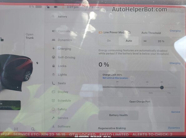 5YJYGDEE3LF031727 2020 TESLA MODEL Y Красный 