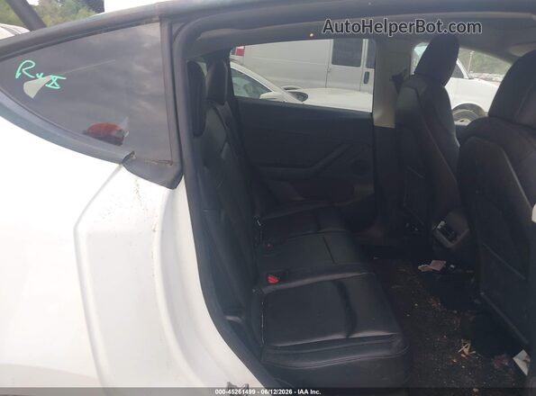 5YJYGDEE3LF031940 2020 TESLA MODEL Y White VIN კოდის სტიკერის ხედი
