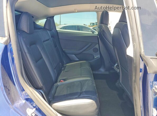 5YJYGDEE3LF055400 2020 TESLA MODEL Синий Вид задней части салона