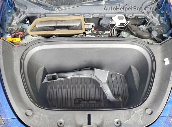 5YJYGDEE3MF069010 2021 TESLA MODEL Синий Вид задней части салона