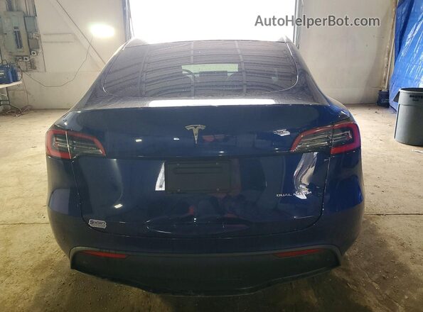 5YJYGDEE3MF069010 2021 TESLA MODEL Синий Вид сзади