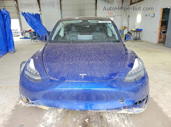 5YJYGDEE3MF069010 2021 TESLA MODEL Синий Вид спереди